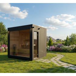 Udendørs sauna Cube 235x235x250cm