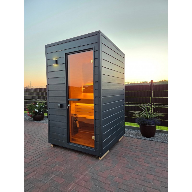 HYG-GE CUBE MINI udendørs sauna til 1-2 personer