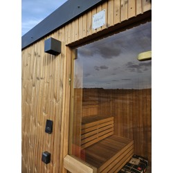 Udendørs sauna HYG-GE CUBE 245x245 cm ThermoWood med prisgaranti