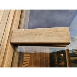 Udendørs sauna HYG-GE CUBE 245x245 cm ThermoWood med prisgaranti