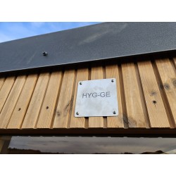 Udendørs sauna HYG-GE CUBE 245x245 cm ThermoWood med prisgaranti