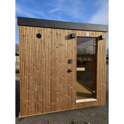 Udendørs sauna HYG-GE CUBE 245x245 cm ThermoWood med prisgaranti