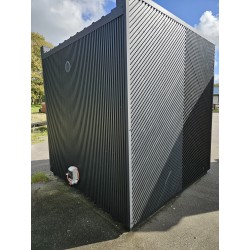 Isoleret sauna HYG-GE CUBE 235x235x250 med Harvia 9 kW elovn