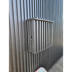 Stor udendørs sauna HYG-GE CUBE L340 cm med Harvia Spirit el-ovn